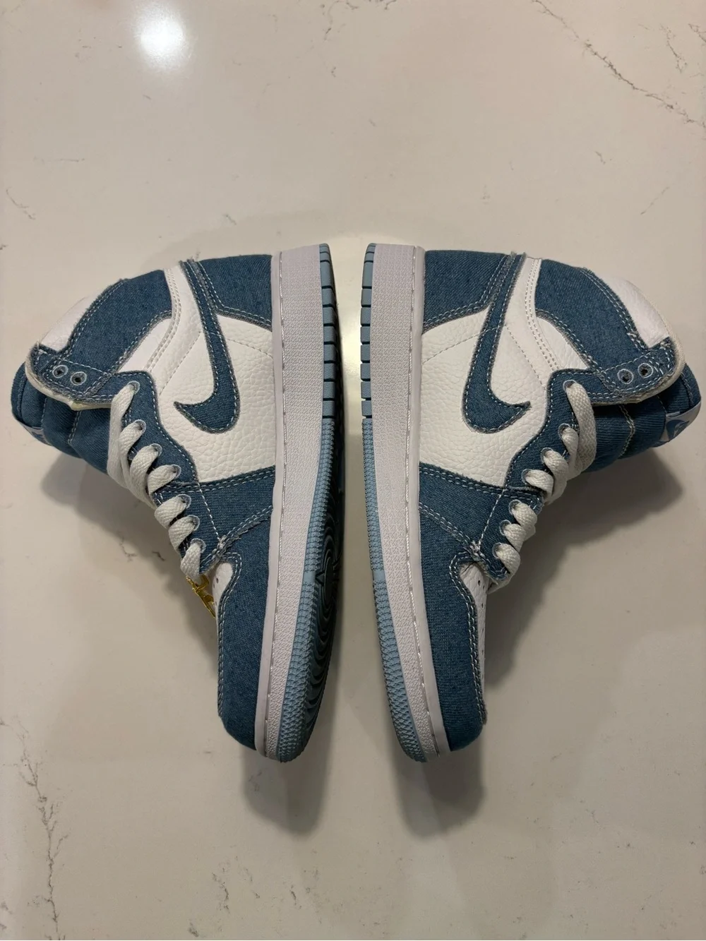 Kids Nike Air Jordan 1 Retro Denim Sneakers